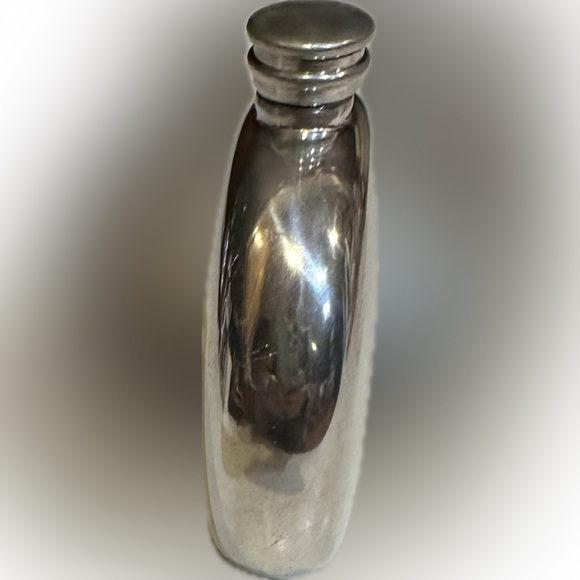 VTG JET SHEFFIELD ENGLAND PEWTER FLASK SILVER JET PROMOTION LIQUOR BAR DRINKS - Picture 7 of 11